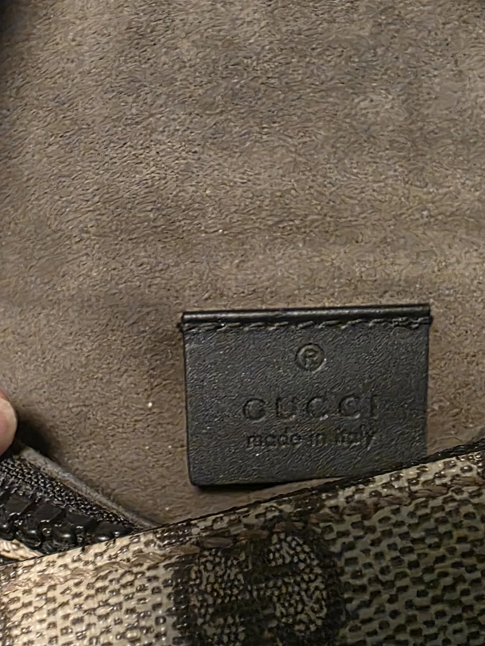 Gucci Beige and Brown Monogram Belt Bag Supreme